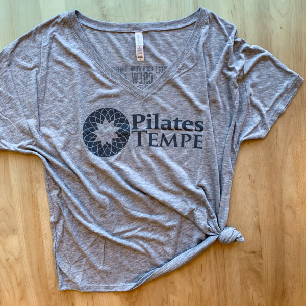Grey Phrase V-Neck Shirt