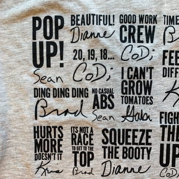 Grey Phrase V-Neck Shirt - Image 3